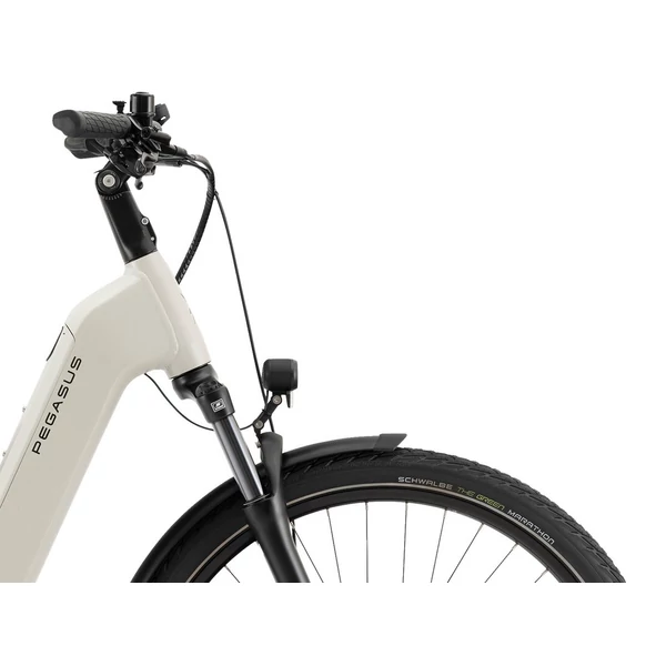 PEGASUS Solero Evo 10 elektromos kerékpár komfort vázzal szürke színben