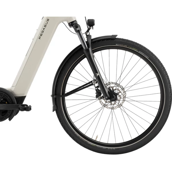 PEGASUS Solero Evo 10 elektromos kerékpár komfort vázzal szürke színben