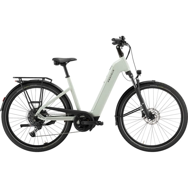 PEGASUS Solero Evo 10 elektromos kerékpár komfort vázzal zsályazöld színben