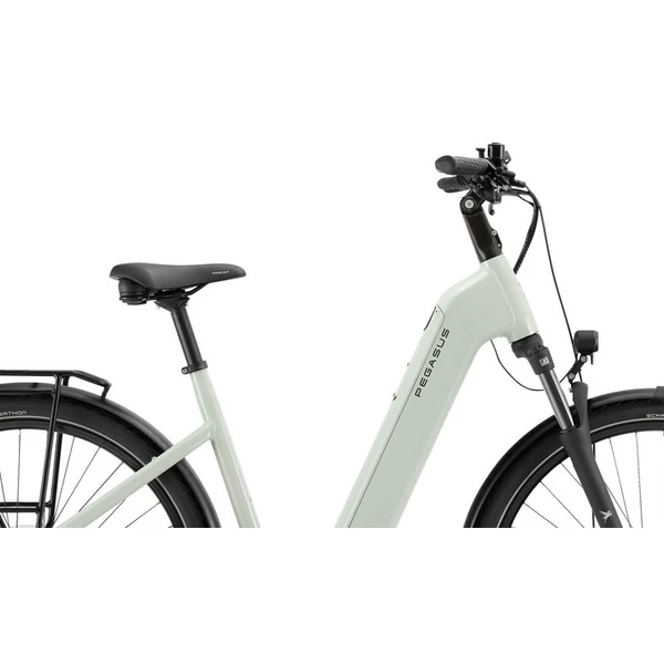 PEGASUS Solero Evo 10 elektromos kerékpár komfort vázzal zsályazöld színben