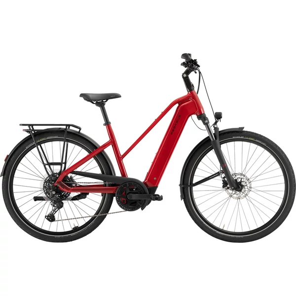 PEGASUS Solero Evo 10 elektromos kerékpár női vázzal piros színben